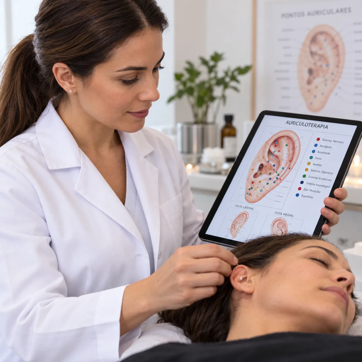 Consulta de Auriculoterapia em Clínica